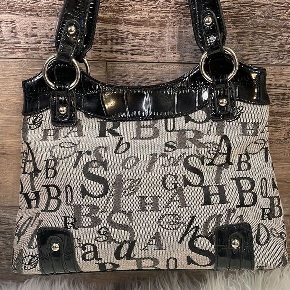 Sag Harbor Ladies Black and Gray Handbag - Picture 1 of 13